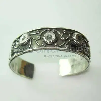 Wholesale Plain 925 Sterling Silver Cuff Bangle Or Bracelets 925SSB321