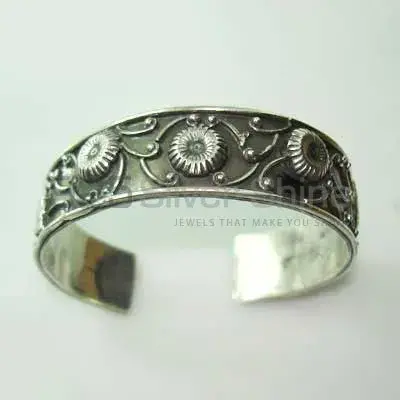 Plain 925 Sterling Silver Cuff Bangle Or Bracelets 925SSB321