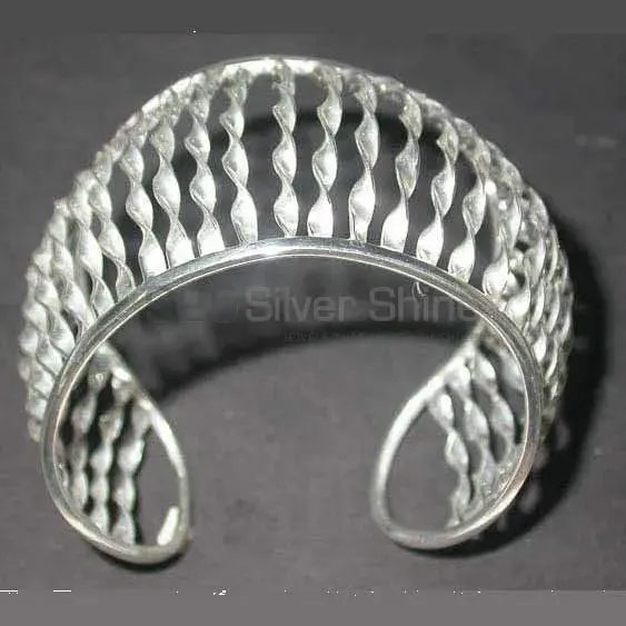 Wholesale Plain 925 Sterling Silver Cuff Bangle Or Bracelets 925SSB370
