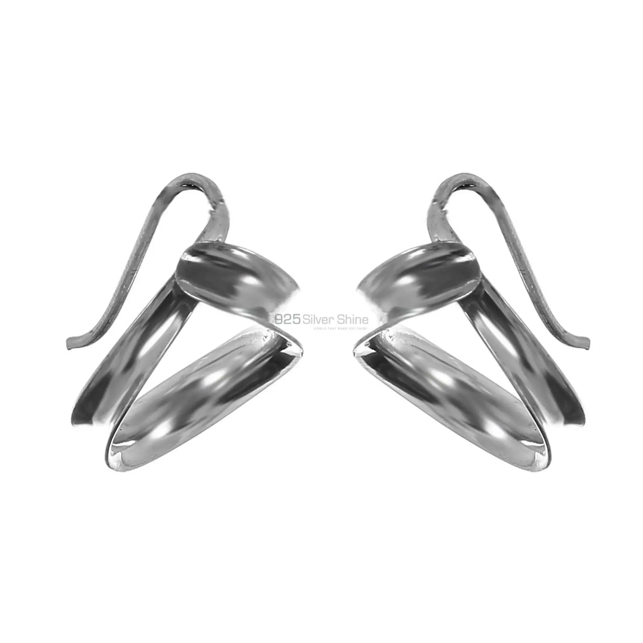 Wholesale Plain Silver Earrings Suppliers 925SE217