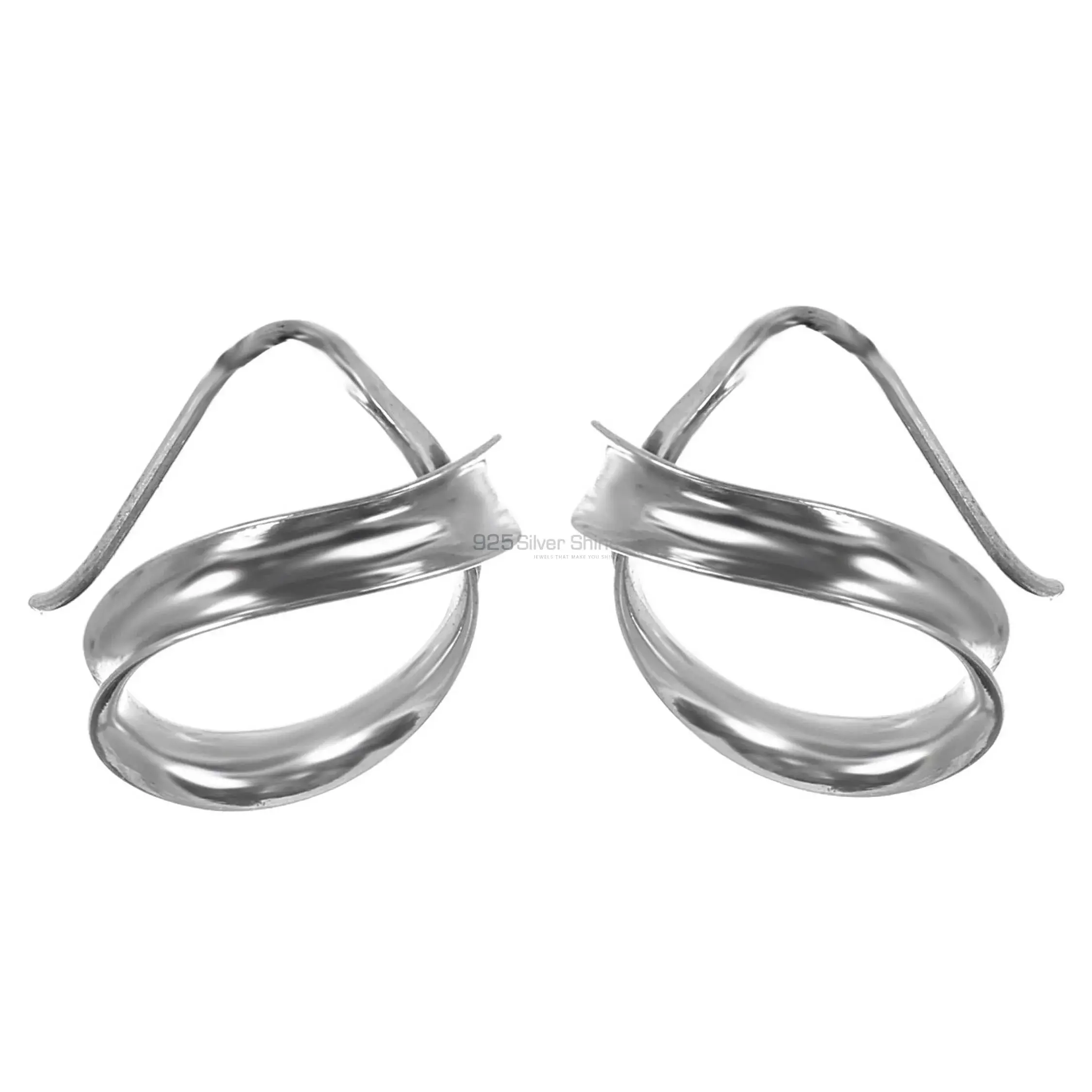 Wholesale Plain Silver Earrings Suppliers 925SE217_0