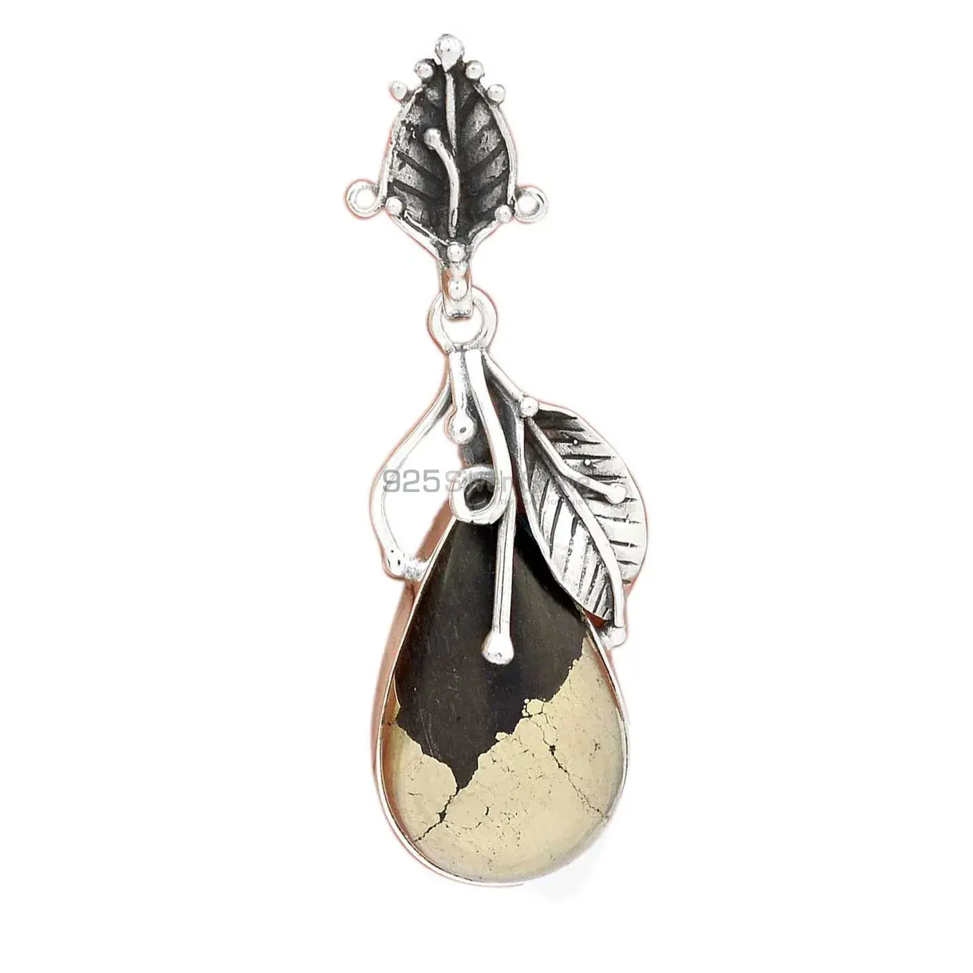 Pyrite In Magnetite Gemstone Pendants In 925 Solid Silver Jewelry 925SP082-6_2