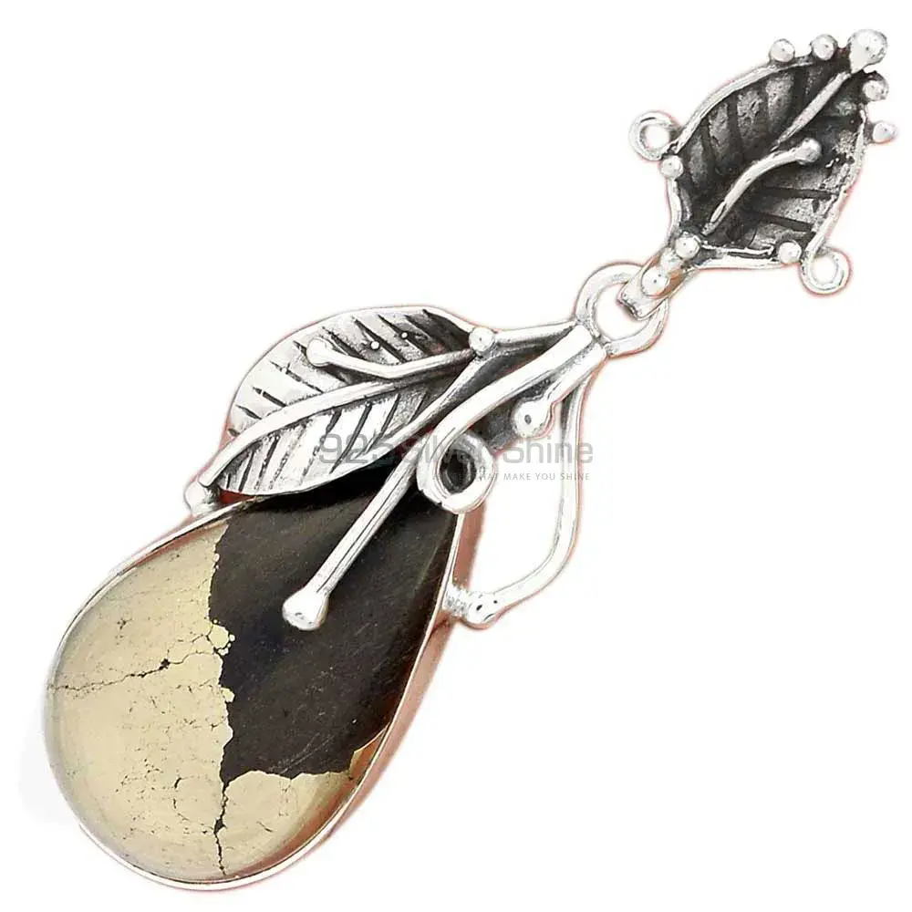 Pyrite In Magnetite Gemstone Pendants In 925 Solid Silver Jewelry 925SP082-6_3