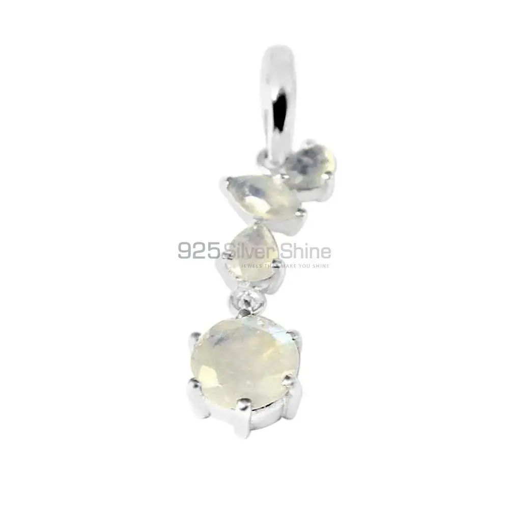 Rainbow Gemstone Pendants In Fine Sterling Silver Jewelry 925SP211-4_0