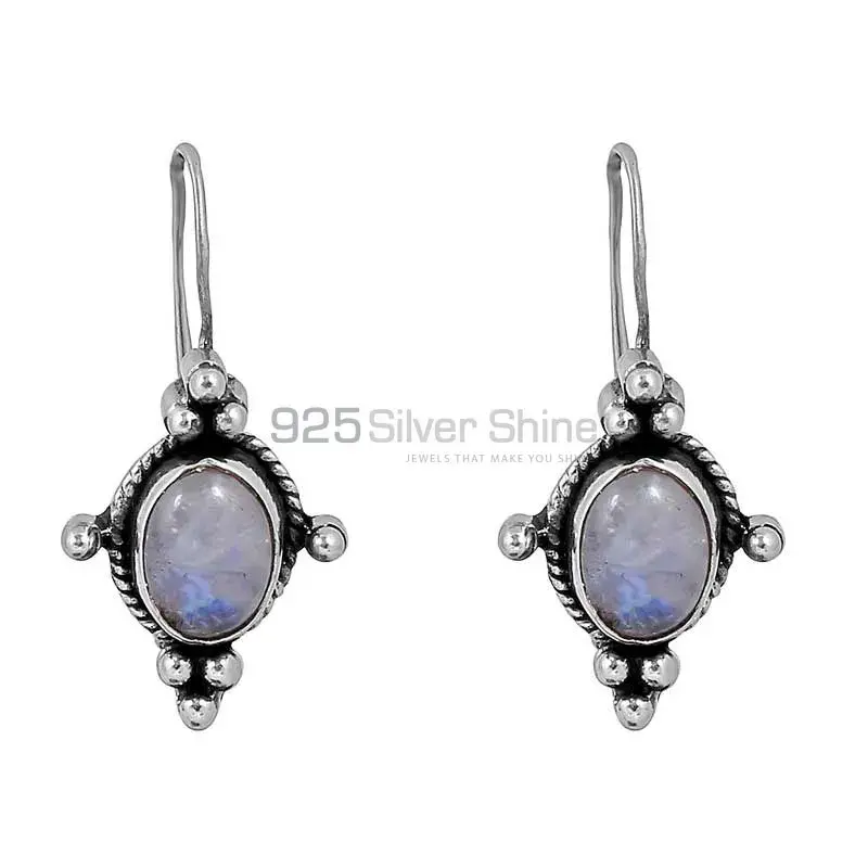 Rainbow Moonstone Earring In 925 Sterling Silver Jewelry 925SE131_1