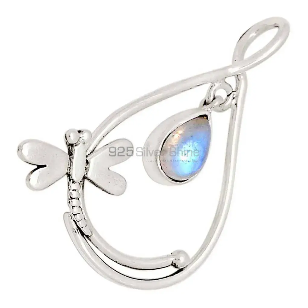 Rainbow Moonstone Pendants In 925 Solid Silver Jewelry 925SP105-2_2