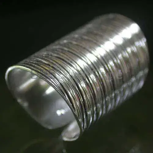Plain Solid Sterling Silver Rings Jewelry 925SR2458_1