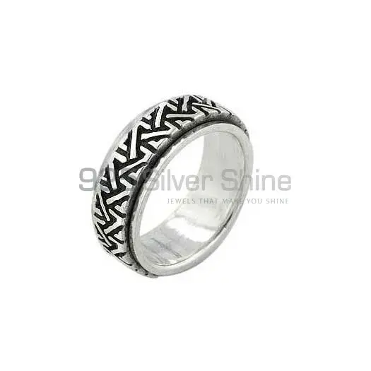 Plain Solid Sterling Silver Rings Jewelry 925SR2653_0