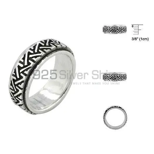 Plain Solid Sterling Silver Rings Jewelry 925SR2653_1