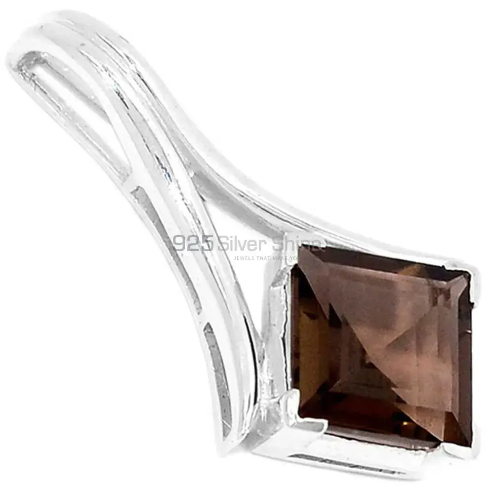 Smokey Gemstone Handmade Pendants In 925 Sterling Silver Jewelry 925SP295-1
