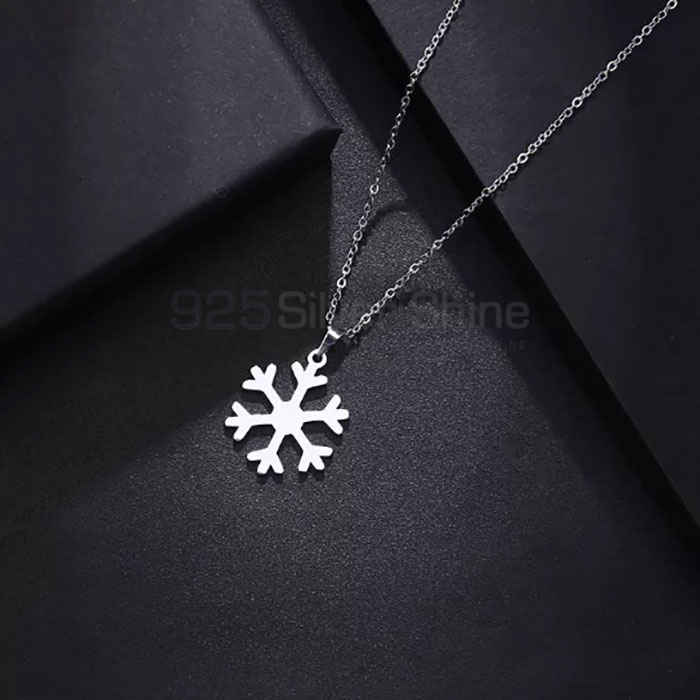 Wholesale Snow Minimalist Necklace In Sterling Silver SNMN452