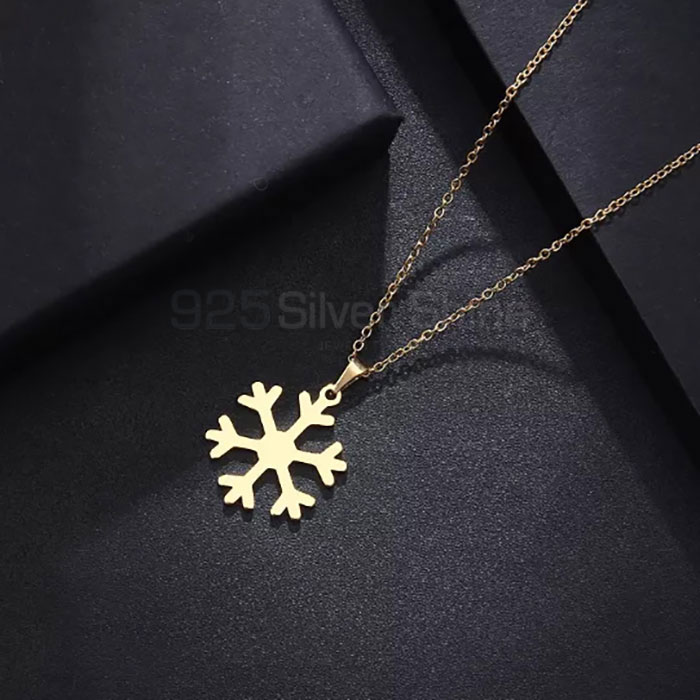 Snow Minimalist Necklace In Sterling Silver SNMN452_0