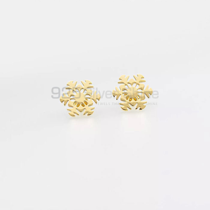 Snow Minimalist Stud Earring In 925 Silver Jewelry SNME450