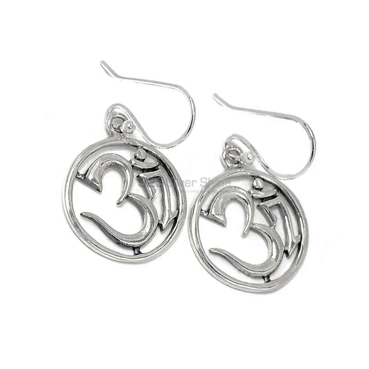 Wholesale Solid 925 Silver Oxidized Earrings Jewelry 925SE2889_2