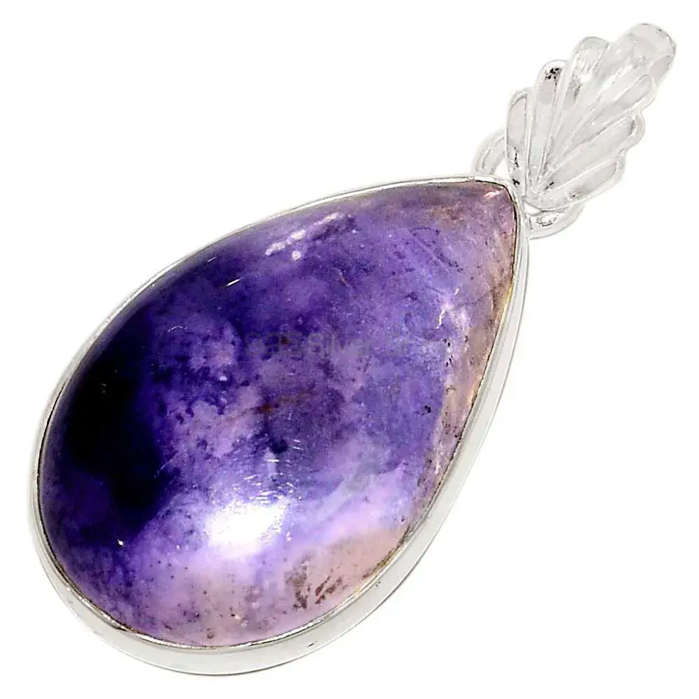 Solid Sterling Silver Handmade Pendants In Tiffany Gemstone Jewelry 925SP154_1