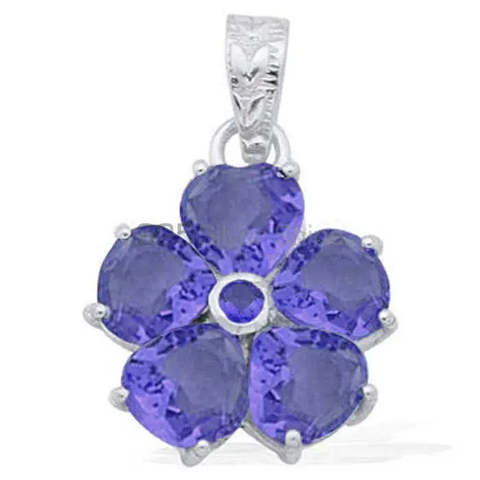 Wholesale Solid Sterling Silver Handmade Pendants In Amethyst Gemstone Jewelry 925SP1577