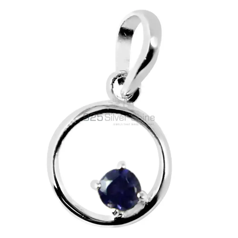 Solid Sterling Silver Handmade Pendants In Iolite Gemstone Jewelry 925SP247-2_1
