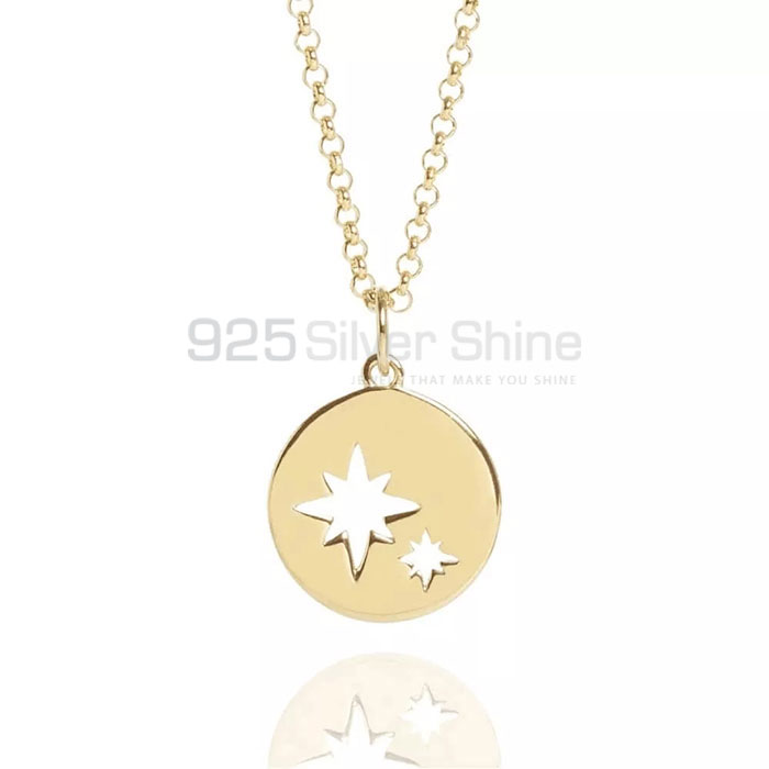Wholesale Star Cutting Charm Necklace In 925 Silver STMN517_0