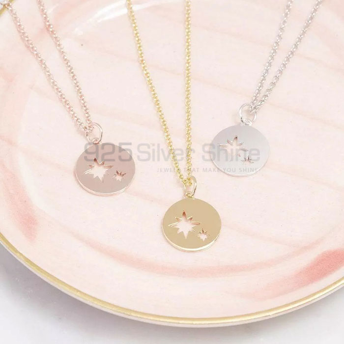 Star Cutting Charm Necklace In 925 Silver STMN517_1