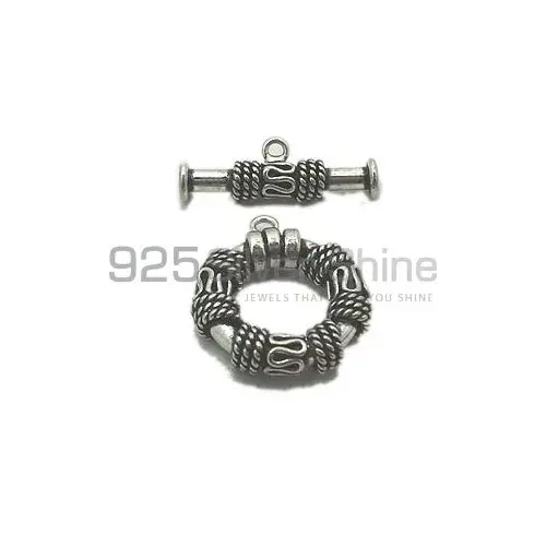 Wholesale Sterling Silver 31.8x25.1x6.4mm Round Large Size Toggle. Sold per pkg of 2. 925LST110