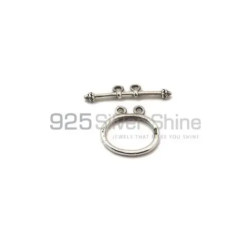 Sterling Silver 32x30.5x20.5mm Round Multi Strand Toggle. Sold per pkg of 5. 925MST100