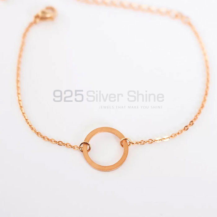 Wholesale Sterling Silver Circle Bracelet For Women's SMMB544