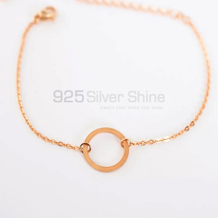 Sterling Silver Circle Bracelet For Women's SMMB544