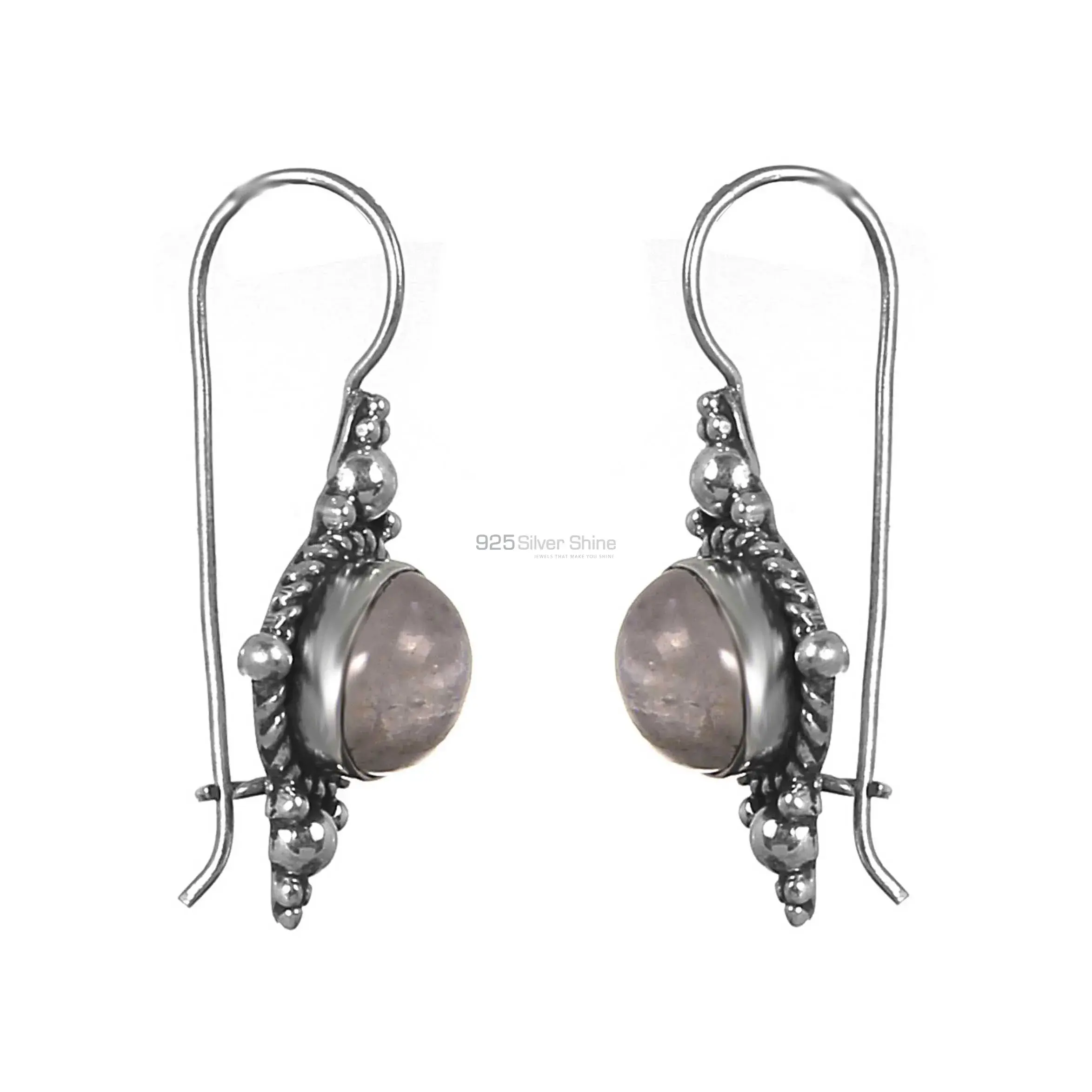 Sterling Silver Earrings In Labradorite Gemstone Jewelry 925SE220_1