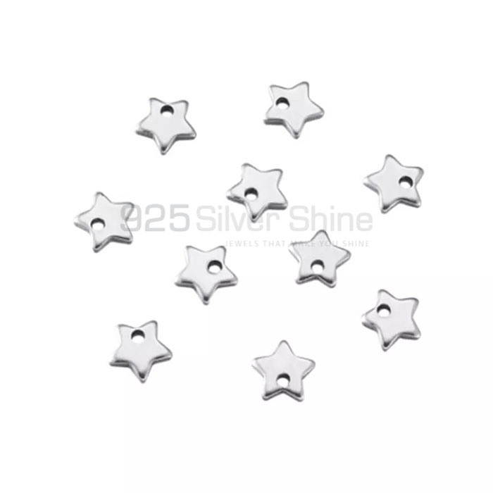 Wholesale Sterling Silver One Hole Star Charm Pendant STMP526_0