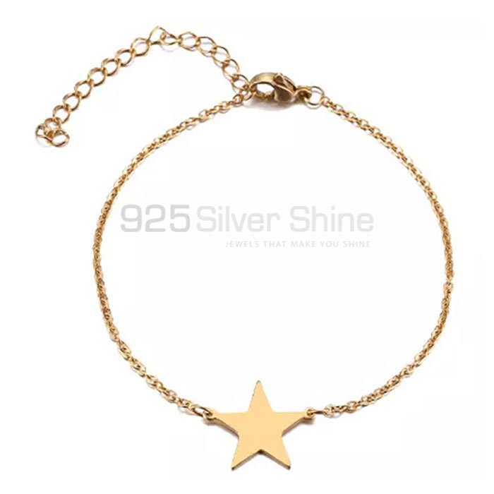 Wholesale Sterling Silver Star Look Chain Bracelet STMR476_0