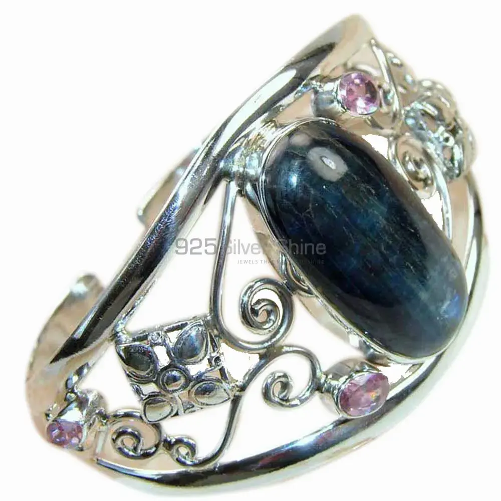 Stunning Kyanite-Multi Stone Semi Precious Gemstone Bracelet In Sterling Silver Jewelry 925SSB177