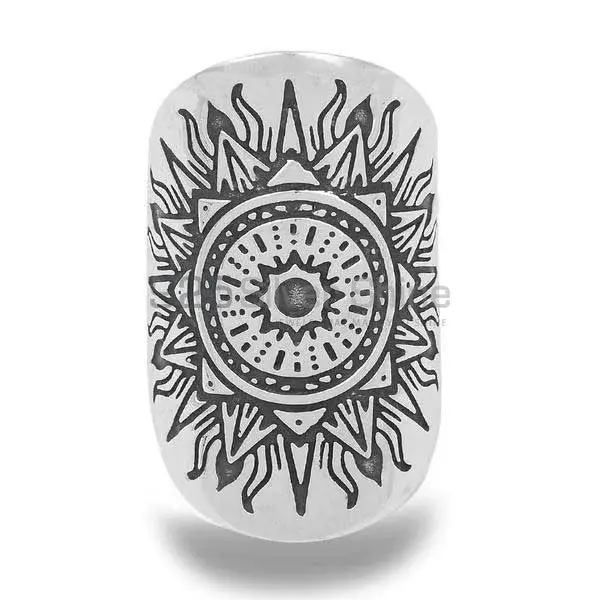 Sun Mandala Ring In Sterling Silver 925MR119_0