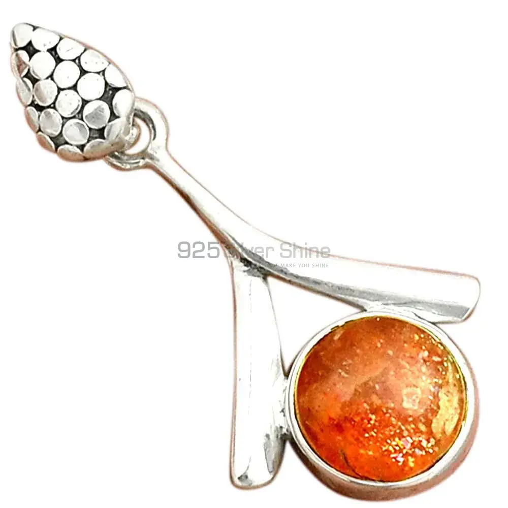Sunstone Pendants In 925 Solid Silver Jewelry 925SP45-1_0
