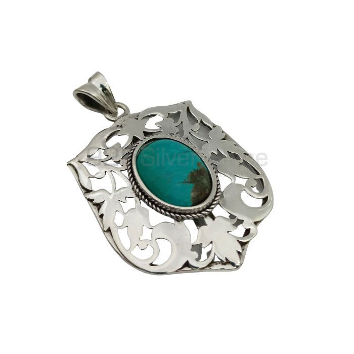 Wholesale Turquoise Gemstone Pendant In Sterling Silver 925NSP32