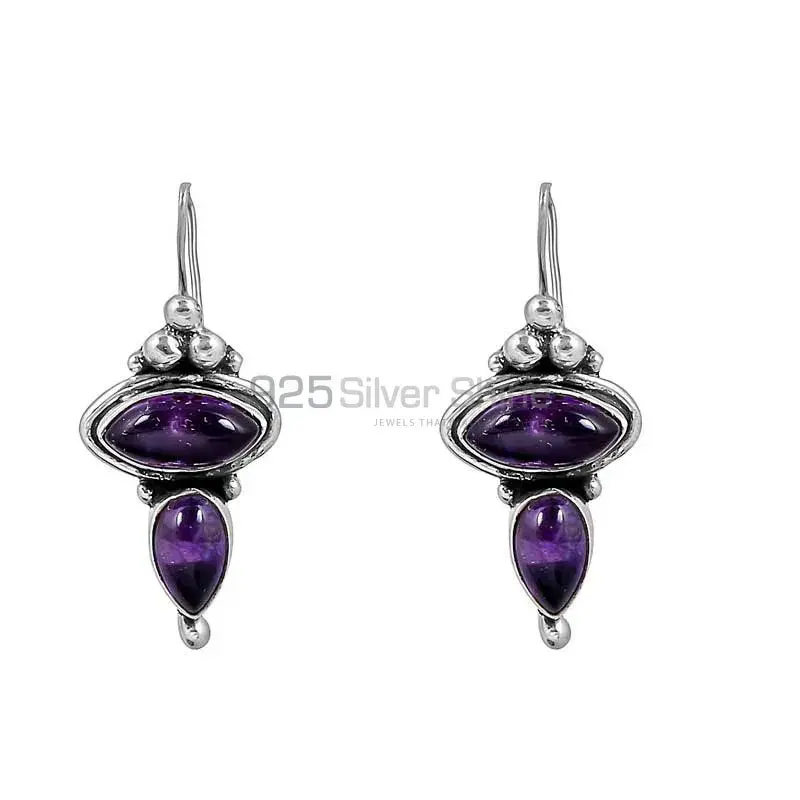 Wholesale Natural Amethyst Gemstone In 925 Sterling Silver Jewelry 925SE135