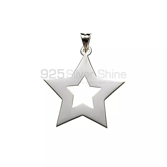 Wide Collections Star Loop Pendant In Sterling Silver STMP530