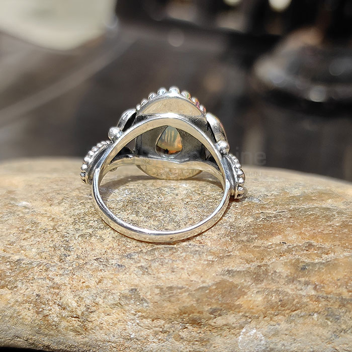 Wide Range Antique vintage Silver Ring In Natural Opal Gemstone SSR109_2