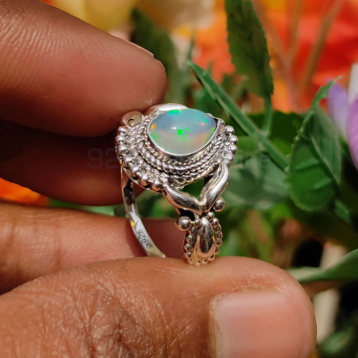 Wide Range Antique vintage Silver Ring In Natural Opal Gemstone SSR109_3