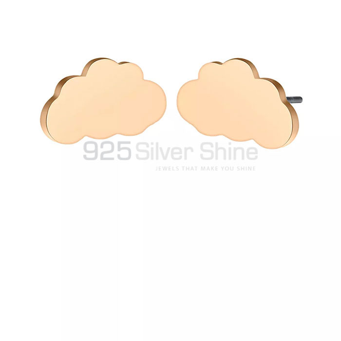 Wide Range Cloud Minimalist Stud Earring In Sterling Silver CLME21_0