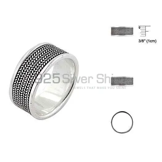 Plain 925 Solid Silver Rings Jewelry 925SR2662_1