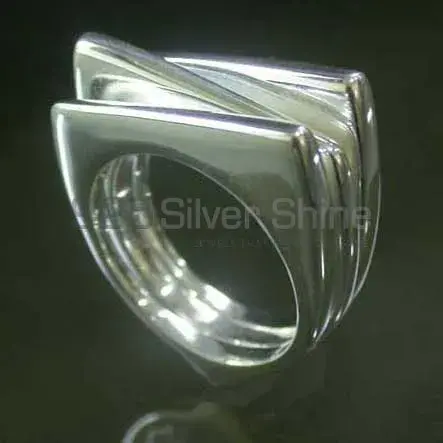 Plain Fine Silver Rings Jewelry 925SR2484_1