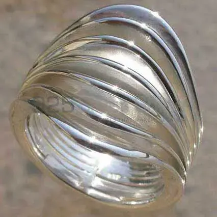 Plain Solid Sterling Silver Rings Jewelry 925SR2451_1