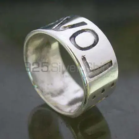 Plain Fine Silver Rings Jewelry 925SR2466_1