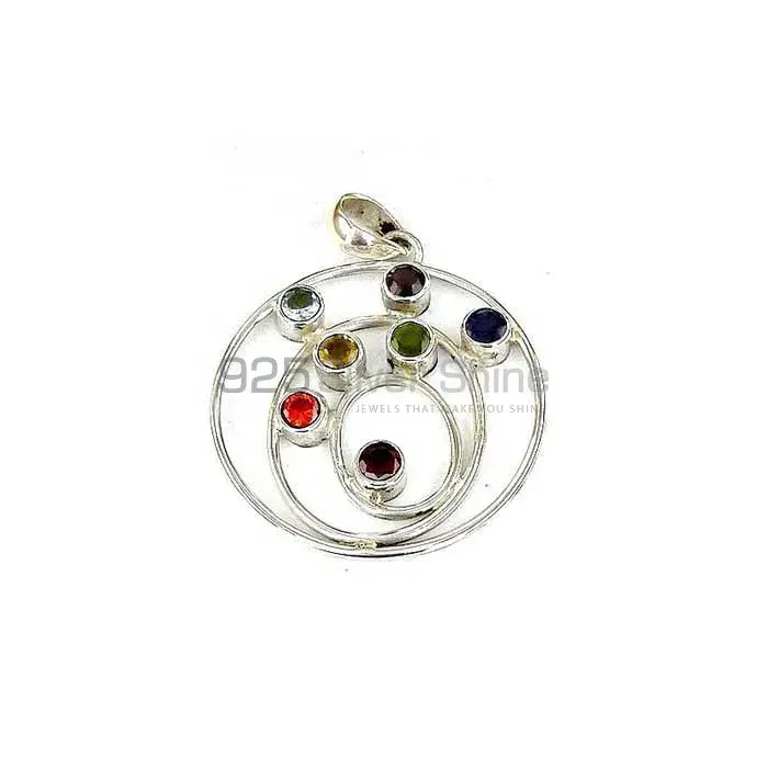 Yoga Chakra Pendant With Sterling Silver SSCP145