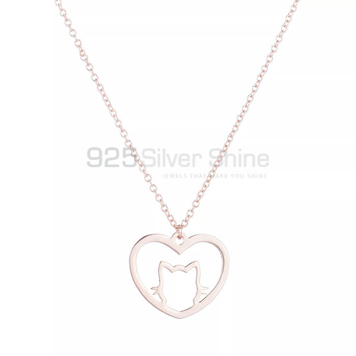 Youstar Punk Cat Necklace, Animal Minimalist Necklace In 925 Sterling Silver AMN104_1