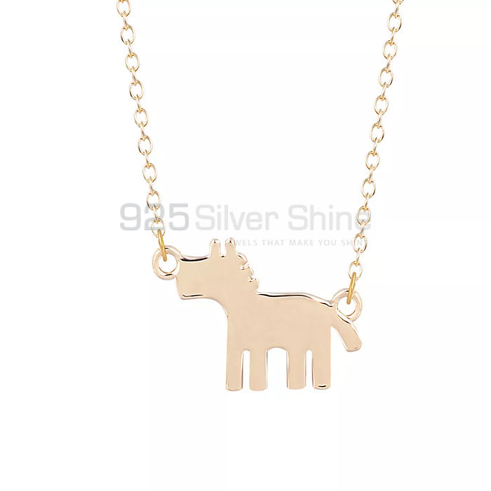 Zebra Necklace, Animal Minimalist Necklace In 925 Sterling Silver AMN123