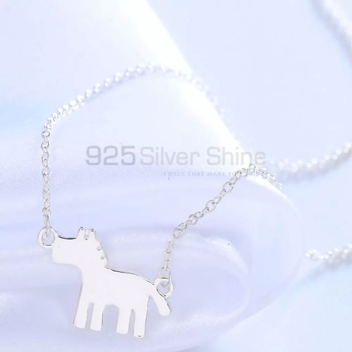 Zebra Necklace, Animal Minimalist Necklace In 925 Sterling Silver AMN123_0
