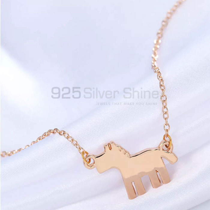 Zebra Necklace, Animal Minimalist Necklace In 925 Sterling Silver AMN123_2