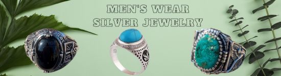Men'S Wear Silver Jewelry