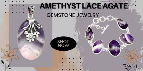 Amethyst Lace Agate Gemstone